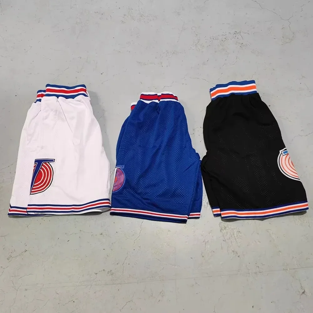 Trillest Space Jam Tune Squad Basketball Shorts 2027 White Blue Black Halloween Party Christmas Gifts New