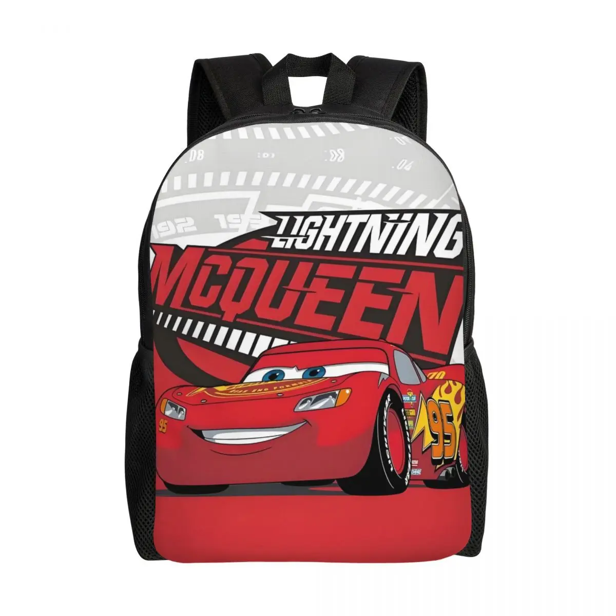 

Пользовательский рюкзак для ноутбука Lightning Mcqueen, крутой рюкзак для мужчин и женщин, базовая сумка для книг для школьников, студентов, гоночного автомобиля, сумка