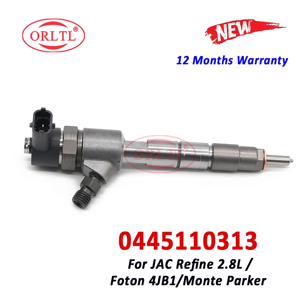 ORLTL 0445110313 Diesel Fuel Injector 0445110445 Nozzle 0445110446 Common Rail FOR JAC Refine 2.8L Foton 4JB1 Monte Parker