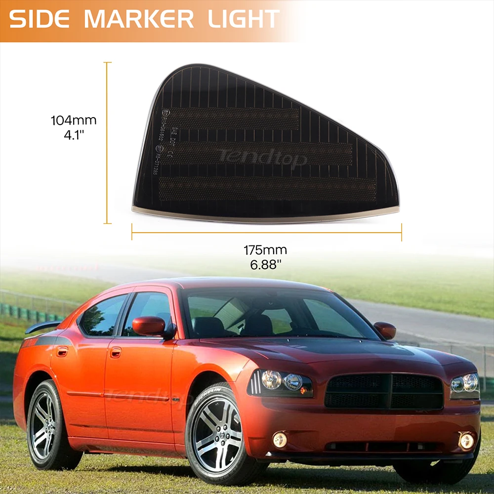 2 шт., детали для указателя поворота Dodge Charger 2006 2007 2008 2009 2010