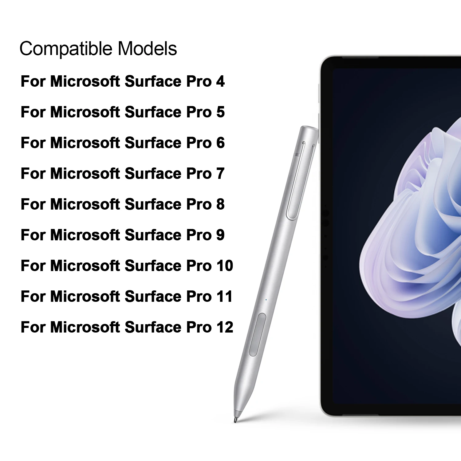 Digital Pen Compatible with Microsoft Surface Pro 4/5/6/7/8/9/10/11/12 and Go Book Capacitive Stylus