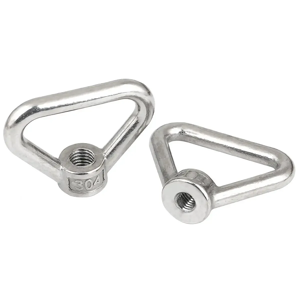 M16 M20 M24 304 Stainless Steel Ring Nut Triangular Ring Nut Triangular Eye Nut Anti-corrosion