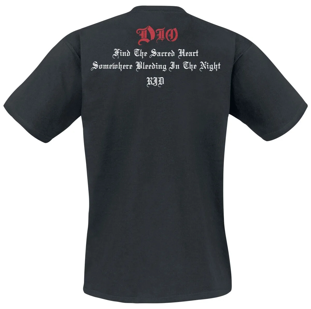 Dio Sacred Heart Album Tee, Heavy Metal T-Shirt with Dragon Crystal Ball Art & Lyric Back Print, Dio Fan Merch