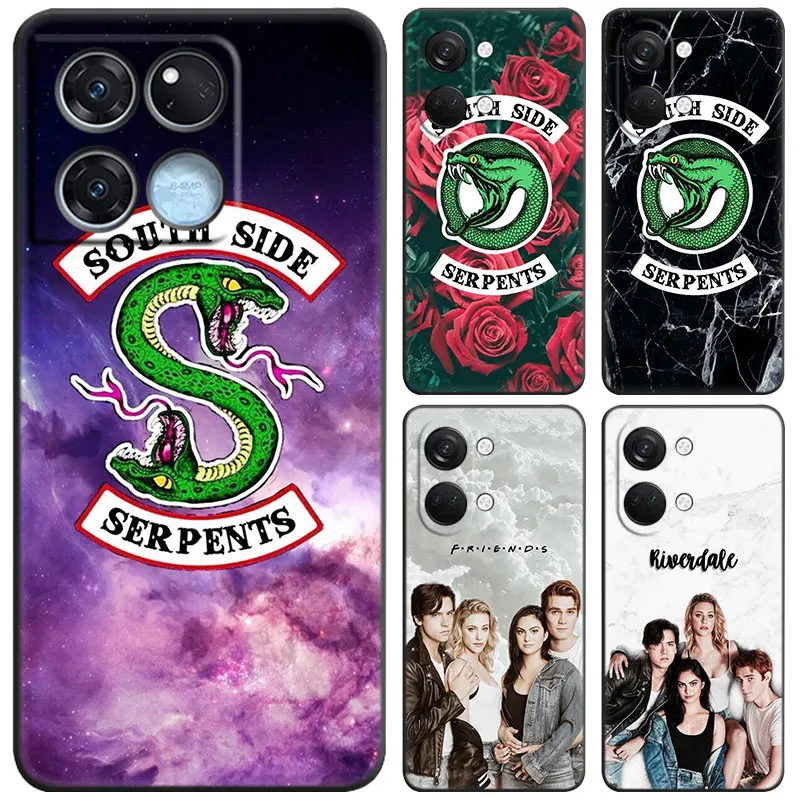 Riverdale Southside Serpents Black Case For OnePlus Nord 3 2T N30 N300 N20 N200 CE2 CE3 Lite 10T 11 9RT ACE 2V Pro Cartoon Cover