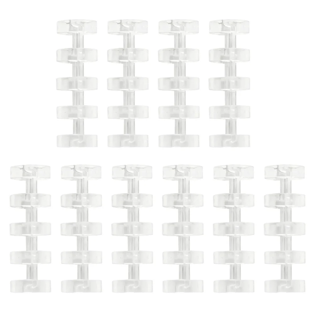 10 قطعة مجموعة حلقات الموثق بخمسة فتحات قسط فضفاض ورقة الموثق سطح أملس مجزأة ملف كليب ل مذكرة الايداع القرطاسية الإبداعية #3