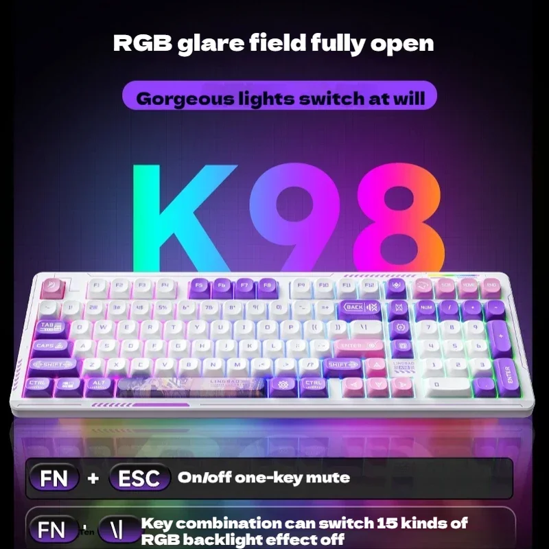Teclado mecánico AULA LINGBAO - Gaming Keyboard Hot Swappable reseña y precio