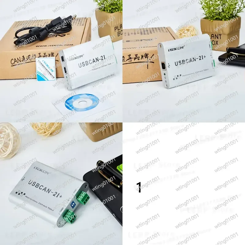 for Zhou Li Gong USB CAN Bus Analyzer 2 Channel Isolated Interface Adapter Module Diagnostic Tool Scanner Compatible with CAN