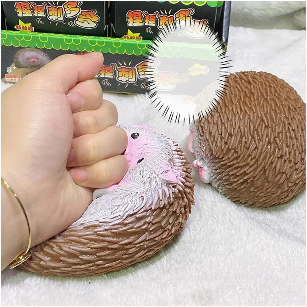 Adult Kids Stress Reliever Fun Birthday Gifts Cartoon Hedgehog Decompression Toys Anti Stress Fidget Toy Squeeze Toys