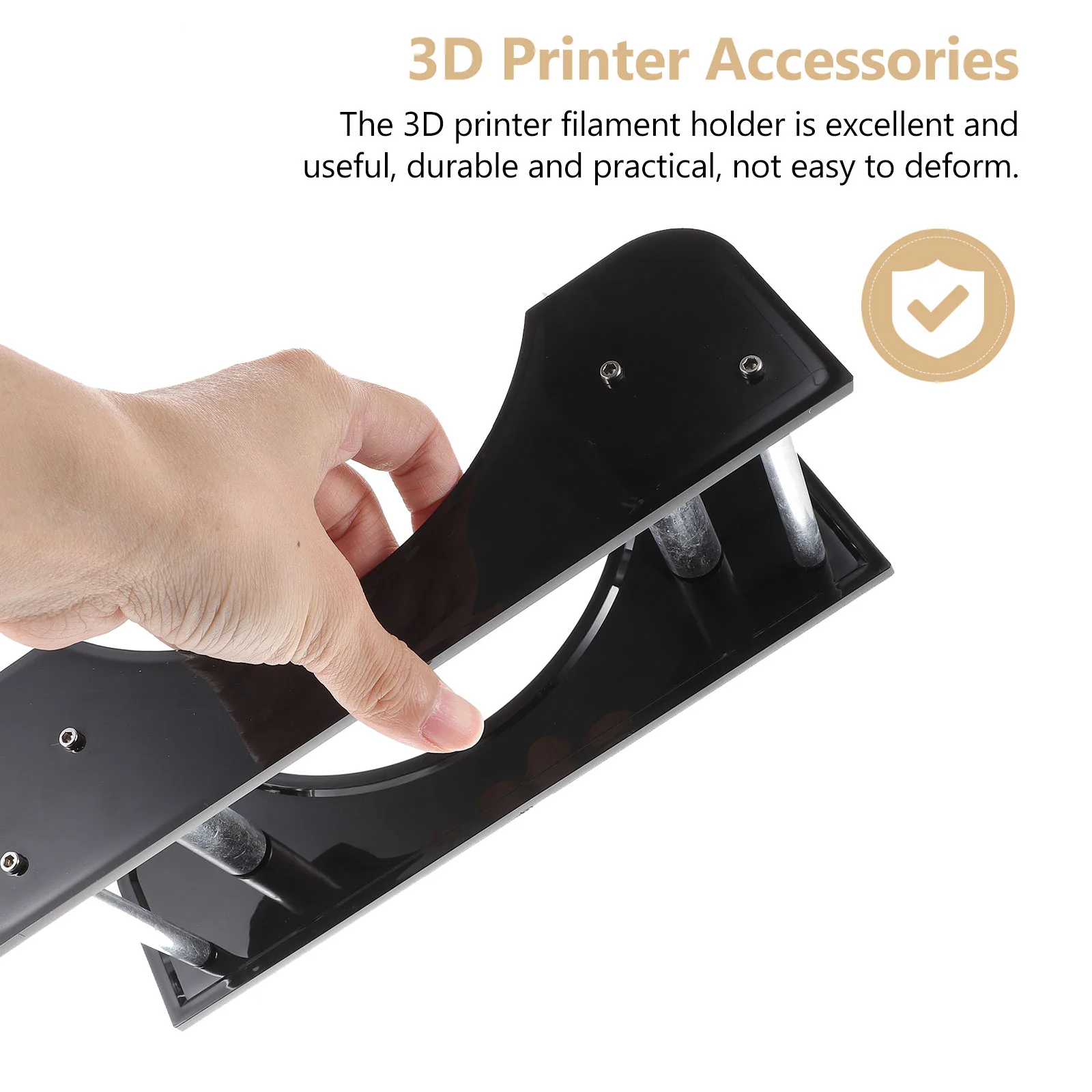 3D Printer Filament Holder Plastic Spool Bracket Universal Term Use Stable Design Prevents Movement 3D Printing