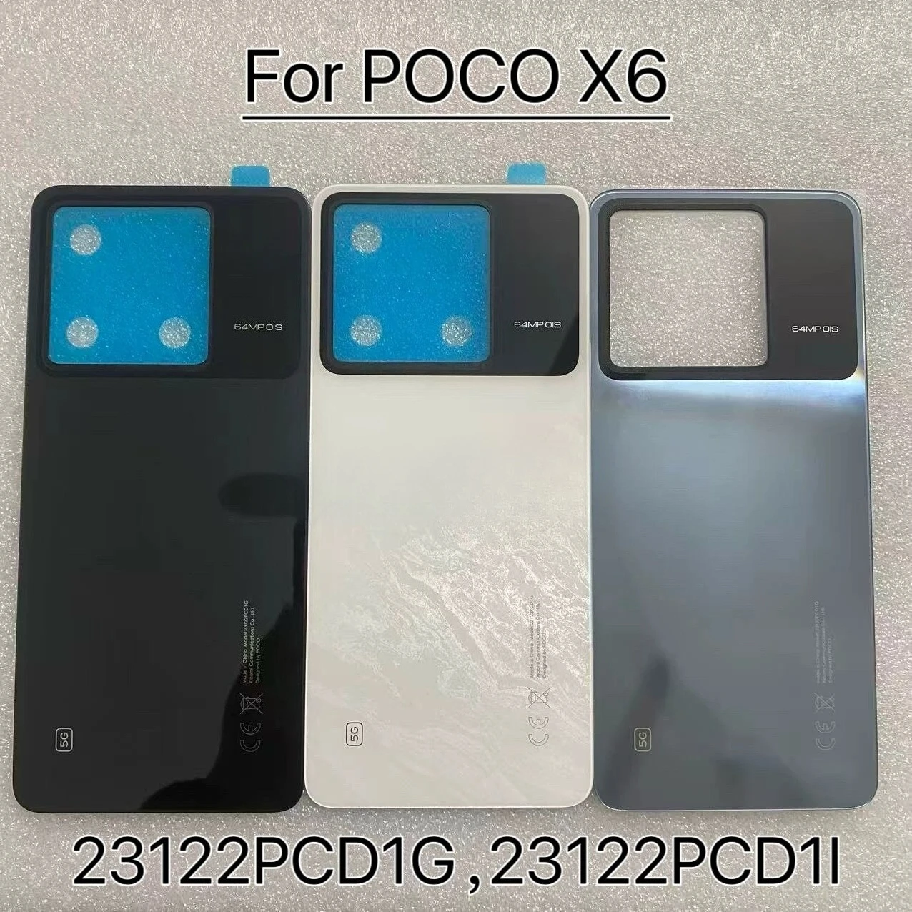 For Xiaomi Poco X6 5G Housing Door Lid Back Case Replacement Phone Repair Part