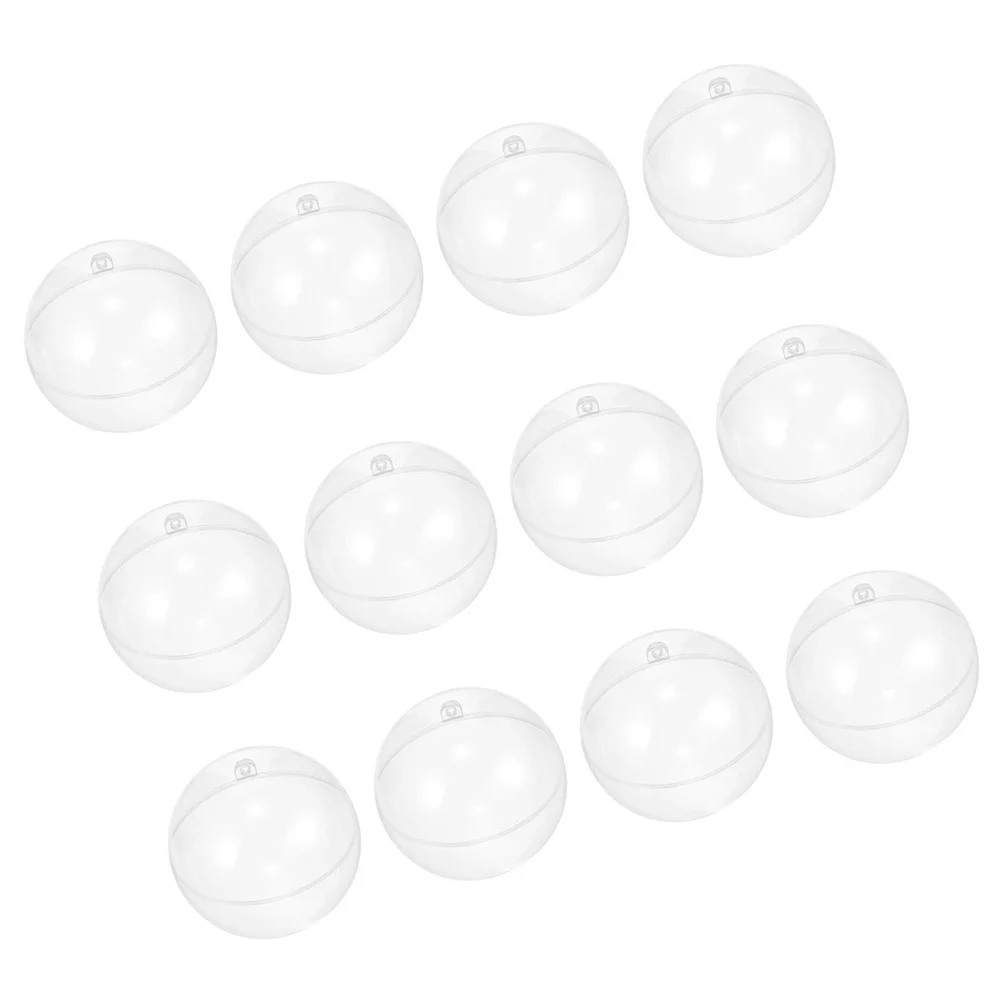 

12Pcs Plastic Christmas Ball Ornaments 8Cm Assorted Colors Hanging Xmas Decorations for Tree Wall Door Fence Holiday Party