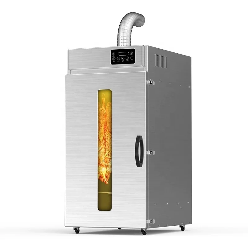 

Smoking Function Large Capacity Rotating Preserved Sausages Dryer Dehydrator Oven Smokehouse Machine Electric Smoker