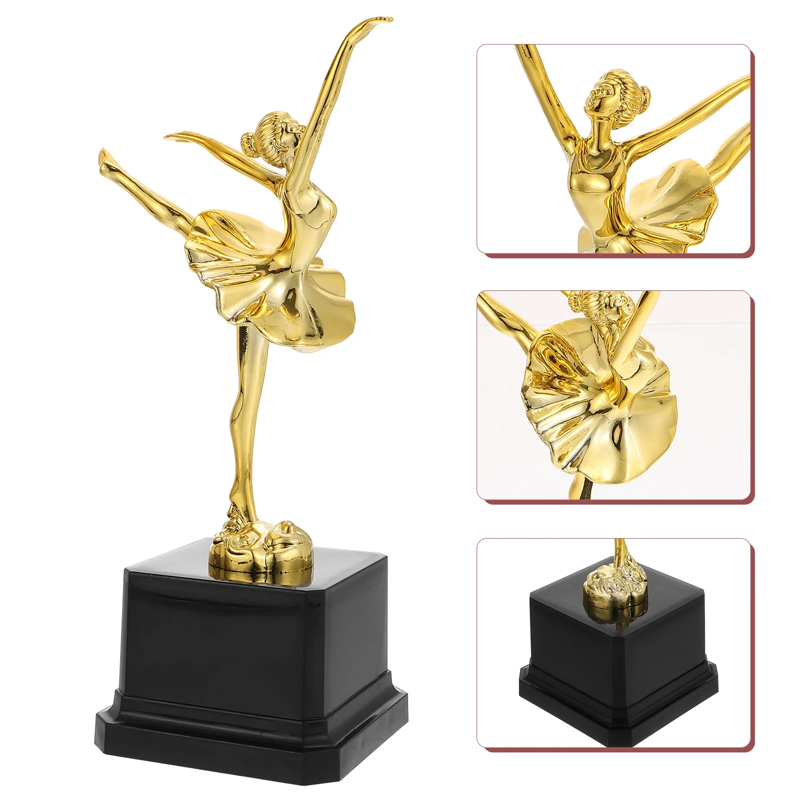 Trophée de la danse de ballet pour enfants, mini trophée en plastique, cadeaux dorés pour filles, standardisation pour enfants