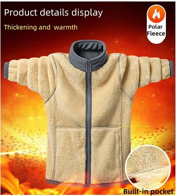 アウトドアハイキング-9xl-メンズ-ラムウールジャケット-釣り-ハンティング-スポーツ-厚手-暖かいフリースパーカー-アウターウェア-スポーツコート-カジュアル-ベースボール