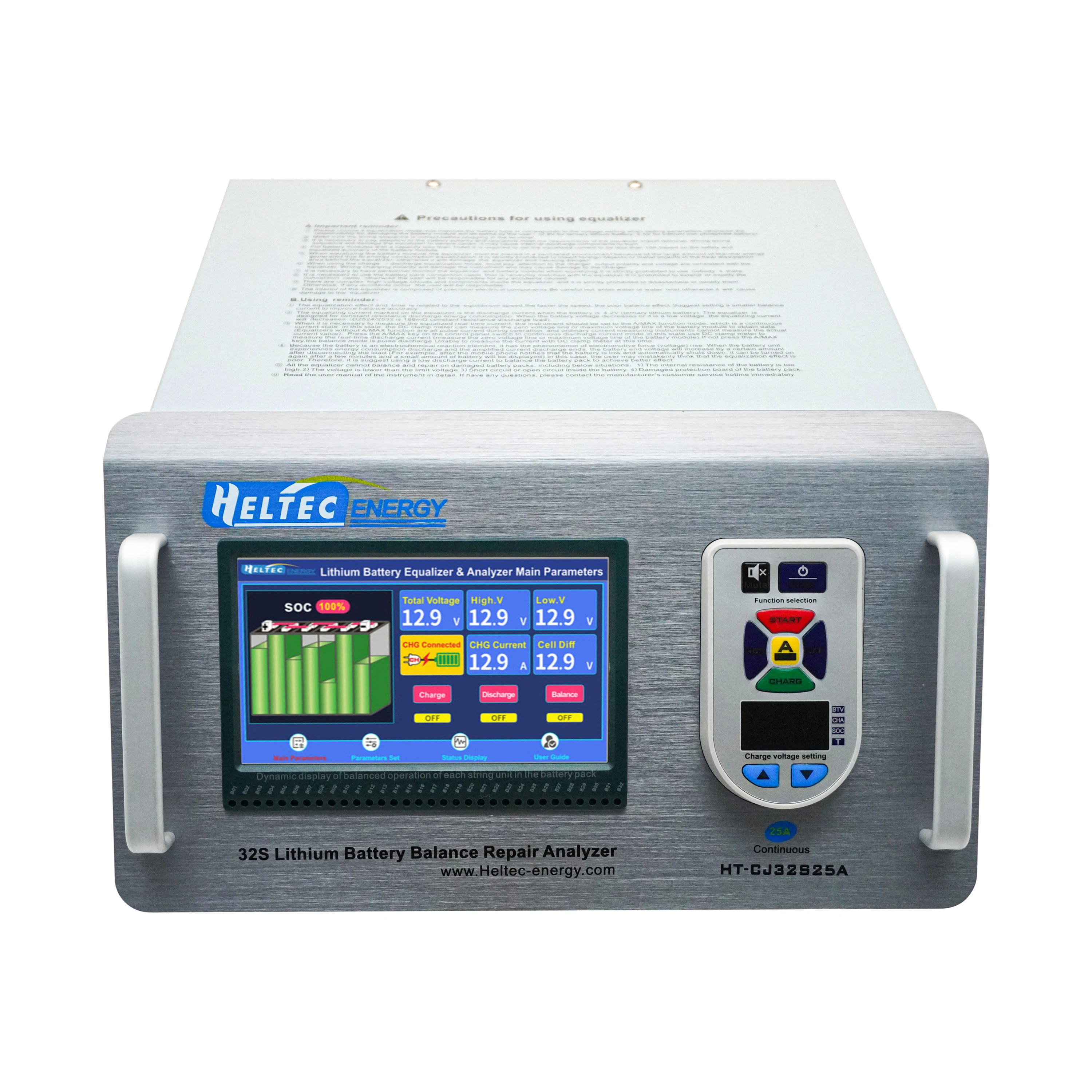 Hybrid Car Battery Repair Machine 32S 25A Battery Equalizer Built-in 20A Adjustable Charger Lithium Battery Repair Machine