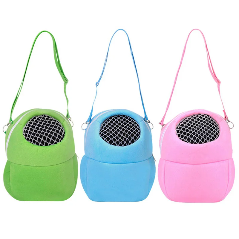 

Small Pet Carrier Rabbit Cage Hamster Chinchilla Travel Warm Bags Guinea Pig Carry Pouch Bag Breathable Pet Cage Rat Leash