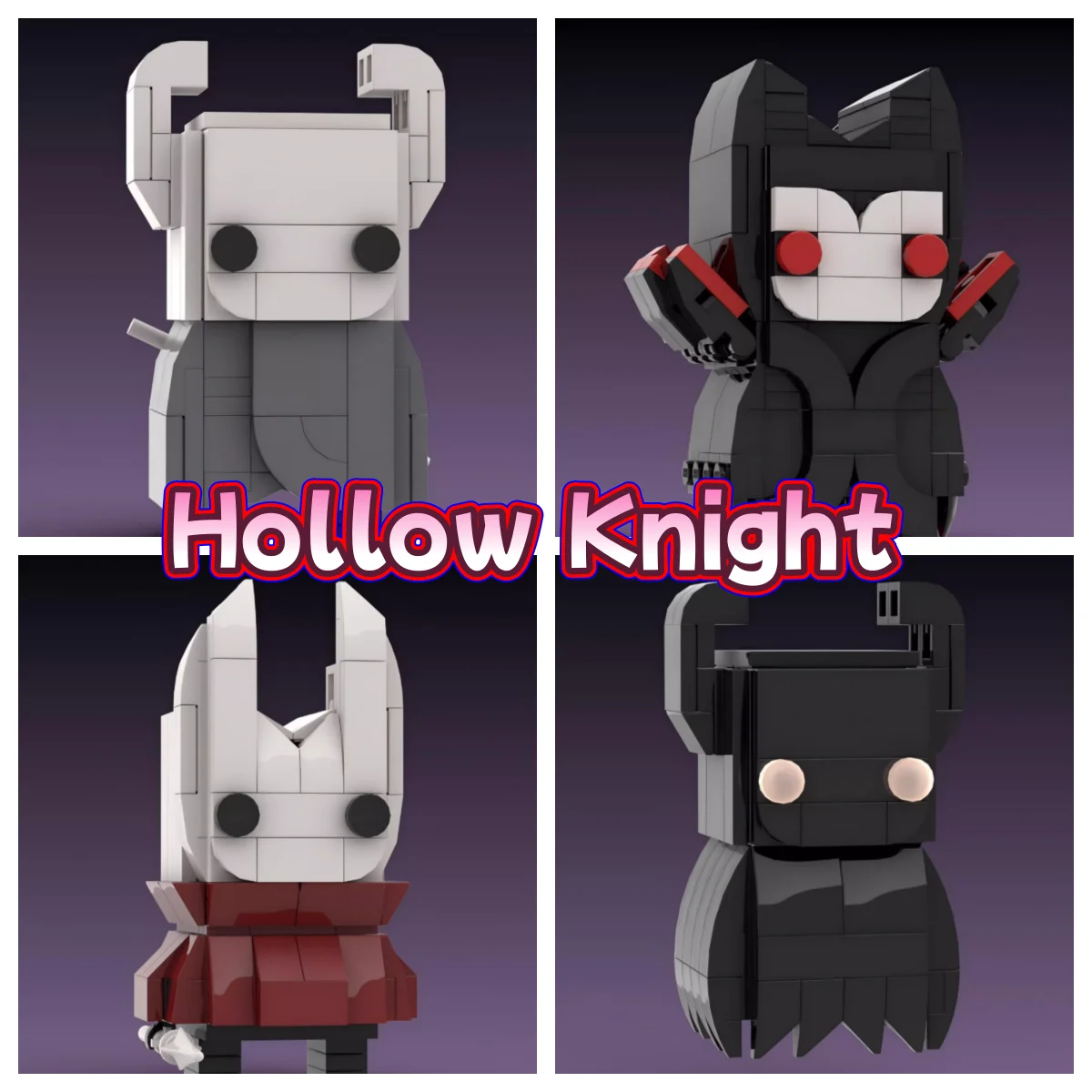 

Game Hollow Knight Action Figures Brickheadz Knight Building Blocks Kits Ghost Hollowed Shadow Wasp Doll Model Kid Birthday Gift