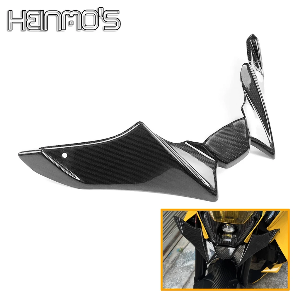 

MT09 Carbon Fiber Motorcycle Accessories Spoilers Front Wing Deflector Fairing Kit Compatible with YAMAHA MT 09 2021-2023