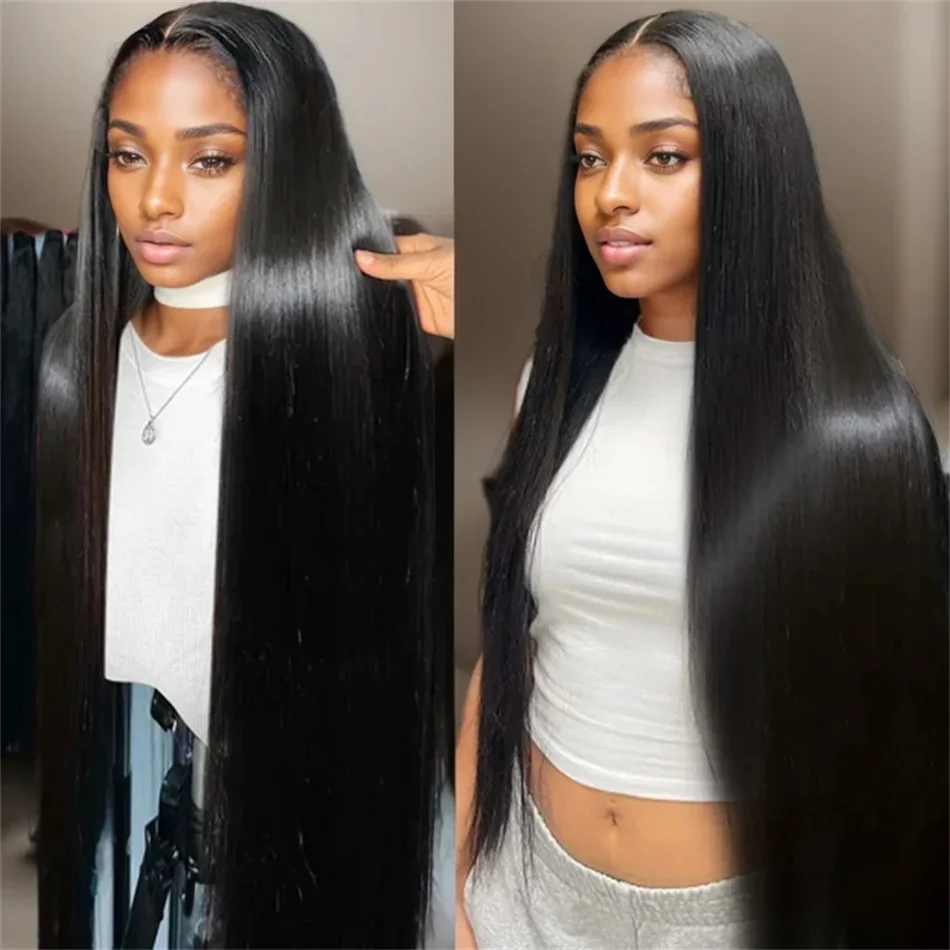 38 Inch 13x6 Bone Straight Lace Frontal Human Hair Brazilian Remy 13x4 Lace Front Wigs For Women Choice