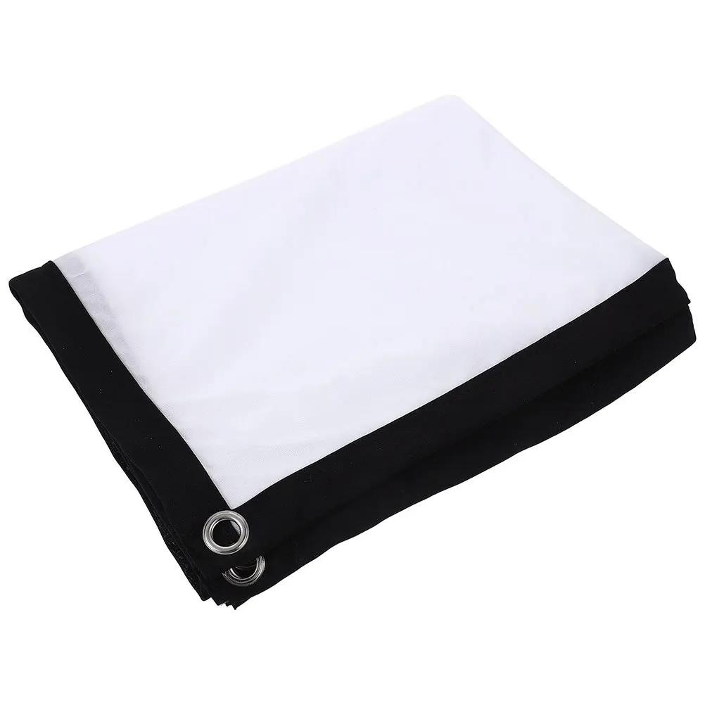 

Folding Projector Screen Portable Lightweight Polyester Fabric Indoor Outdoor Movie Projection Curtain 120 Inch