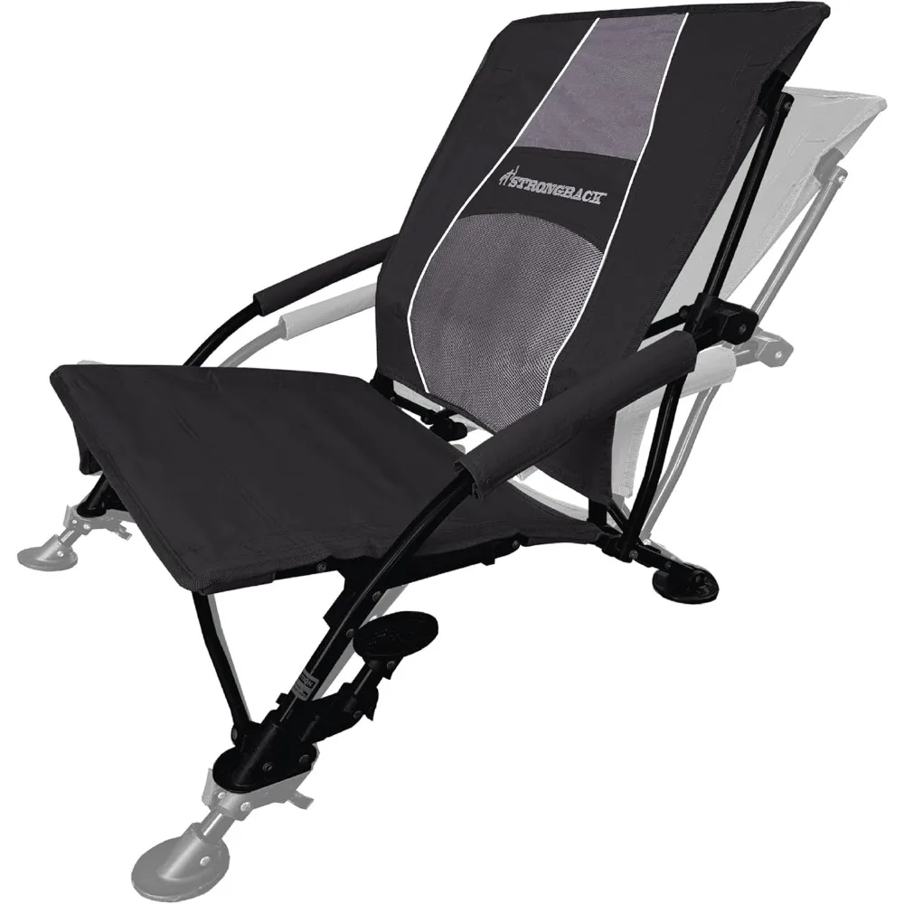 

STRONGBACK Beach Chairs - Low Gravity Recliner Portable Beach Chair - with Built-In Lumbar Support, Heavy Duty Folding Beach