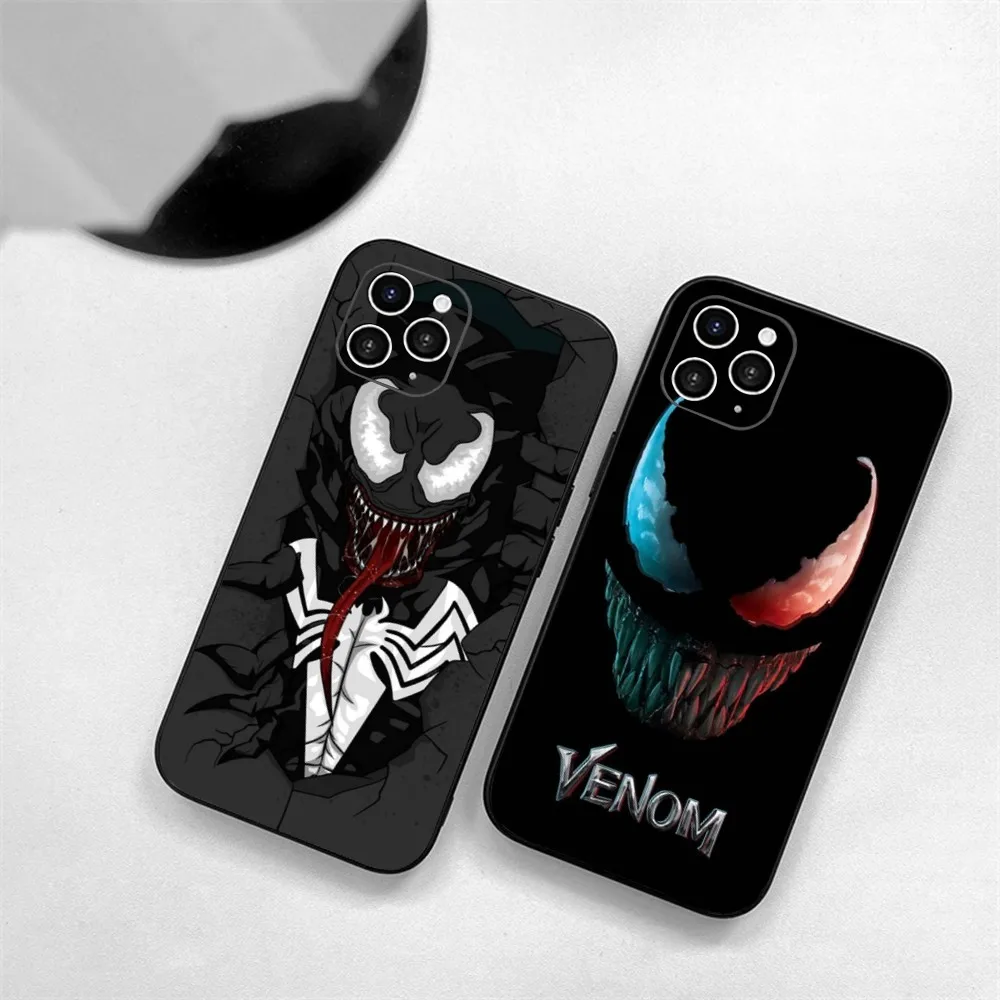 M-Marvel Superhero V-Venom Phone Case For Iphone 16 15 11 13 14 Pro Max 7 8 Plus X Xr Xs Max 12mini Cover Case