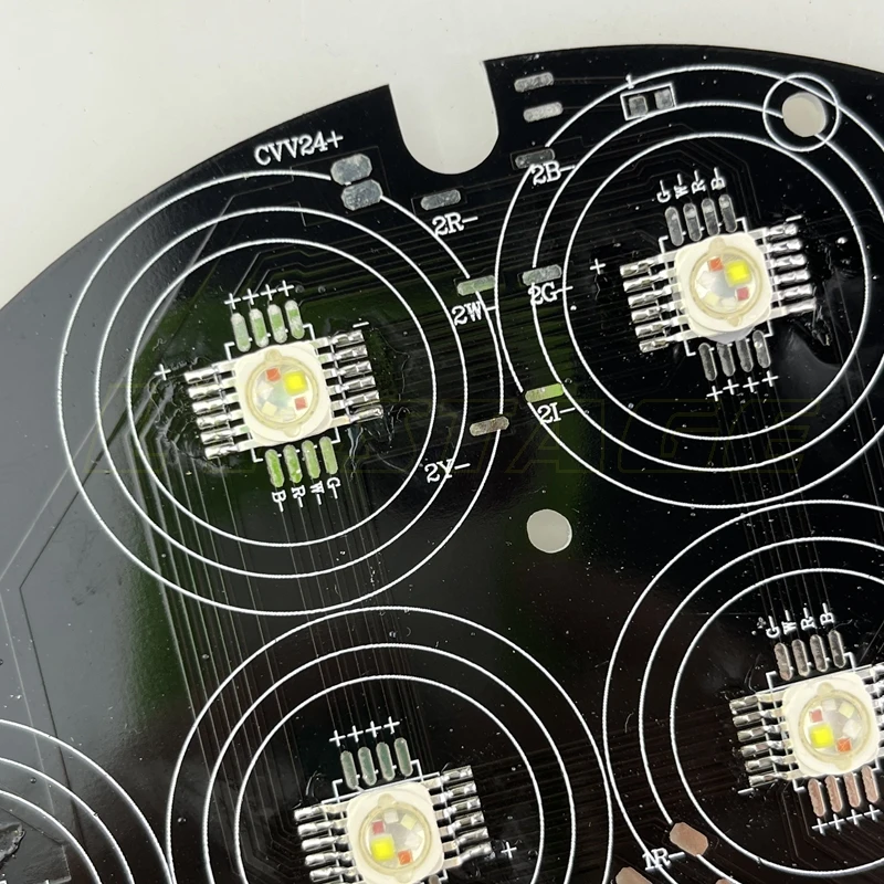 180 متر 24 فولت Led الاسمية الإضاءة Led لوحة وحدة مجلس RGBWAUV مقاوم للماء في الهواء الطلق