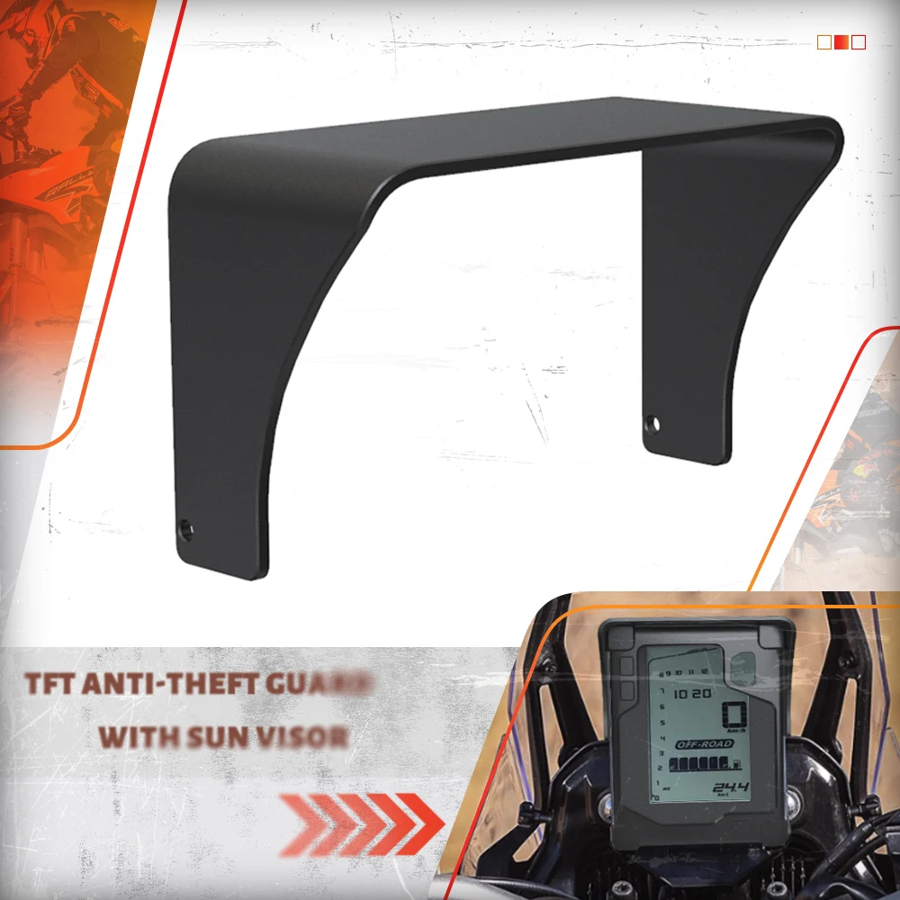 

For Yamaha TENERE 700 XTZ700 TENERE T7 Motorcycle Accessories TFT Anti-theft screen protector cover Sun Visor 2019-2022 2023