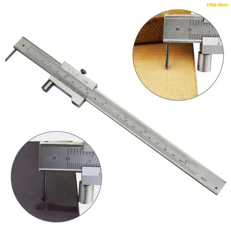 U1JB Double Scale Stainless Steel Vernier Caliper For Precisions Measurement With Inch and MM Marking for School Student