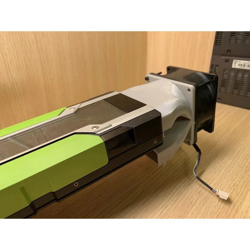 For NVIDIA Tesla P40 M40 modified active cooling dual display 8CM fan assembly 3D printing materials/-