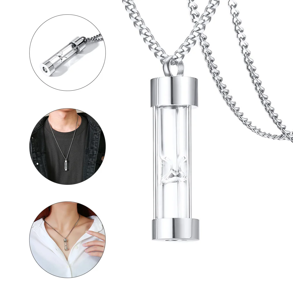 

Chic Glass Urn Necklace for Ashes Fade Resistant Memorial Keepsake Pendant Jewelry Family Gift Urn Necklace