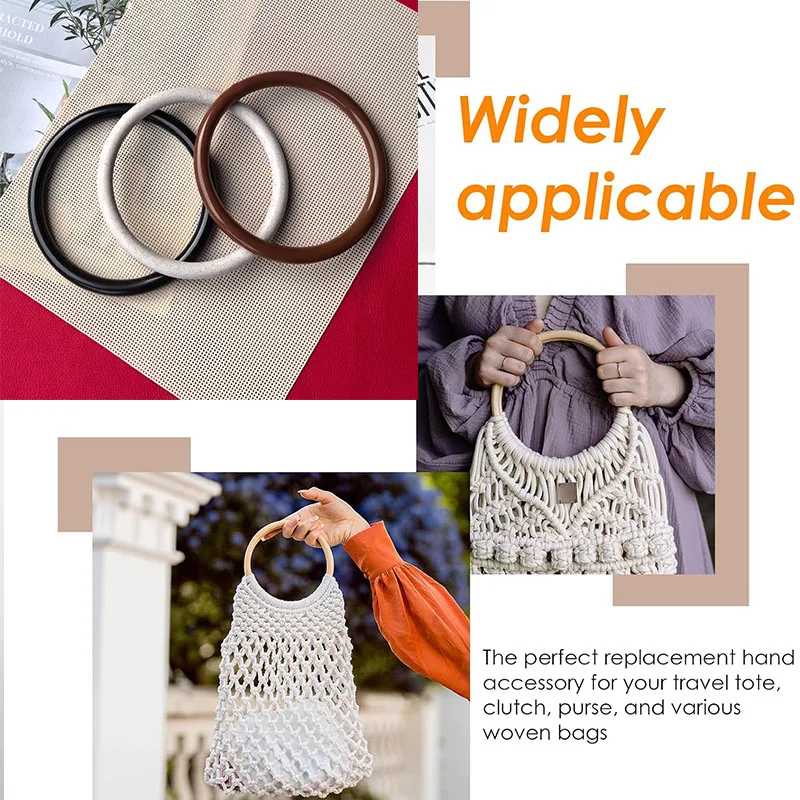 Plastic Bag Handles Perfect for DIY Handmade Bags Weaving Crochet Replacement Accessories BeachBag Tote Wallet Straw Bag Weaving