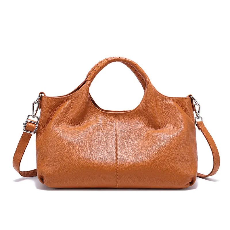 

Genuine Leather Women's Bag Luxury Designer Fashionable Women Shoulder Bags Versatile Large Capacity Cowhide Female Handbag