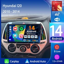 Android 16 Carplay Auto Car Radio Multimedia Player For Hyundai I20 2010 2012 2013 2014 DSP Autoradio GPS Stereo 2din Head Unit