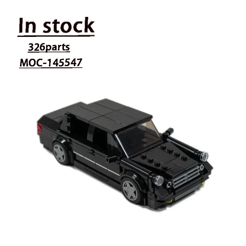 MOC-145547 슈퍼카 W210 E 클래스 자동차 조립 스티칭 빌딩 블록 모델, MOC 교육용 어린이 생일 빌딩 블록 장난감 선물