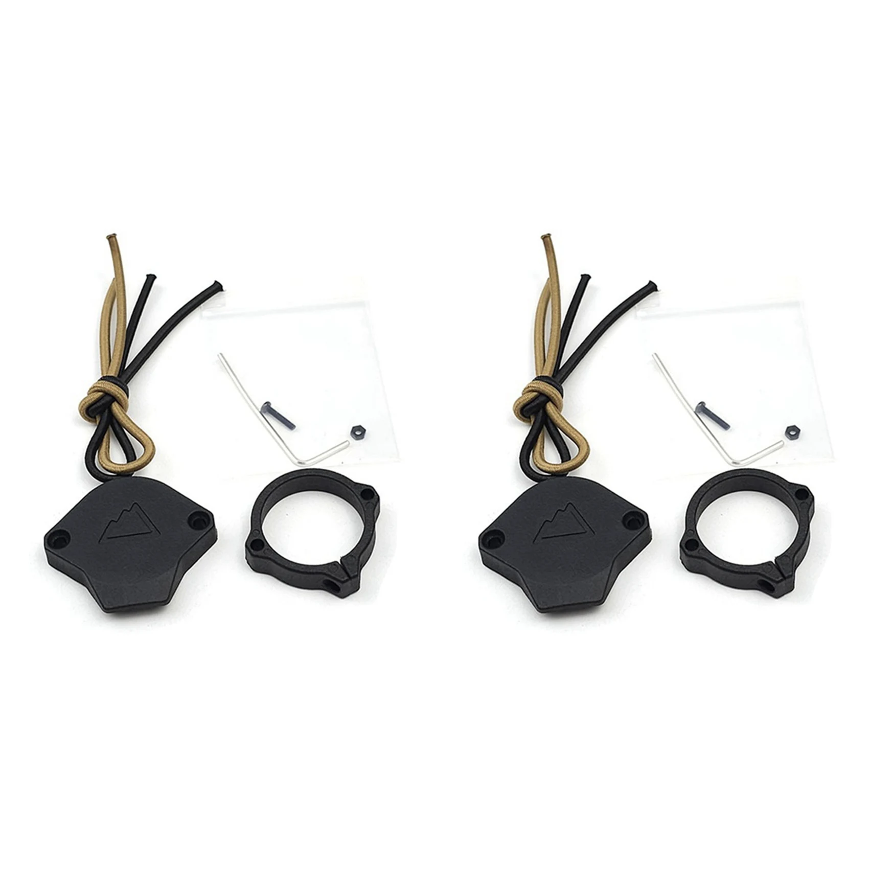 AB34-2X Flashlight Lens Protection Cover Strong Light Outdoor Flashlight Series Lens Cover For M300/M600 Protector S Black