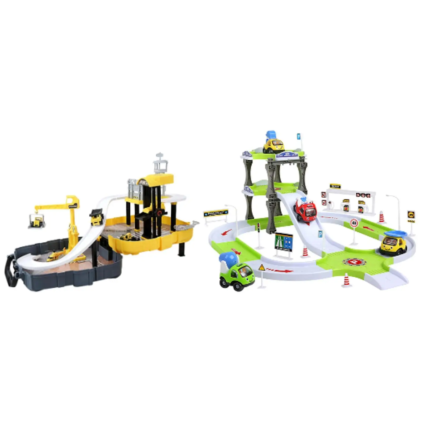 Engineering Vehicle Toys Set Race Track Car for Children Toddlers Kids