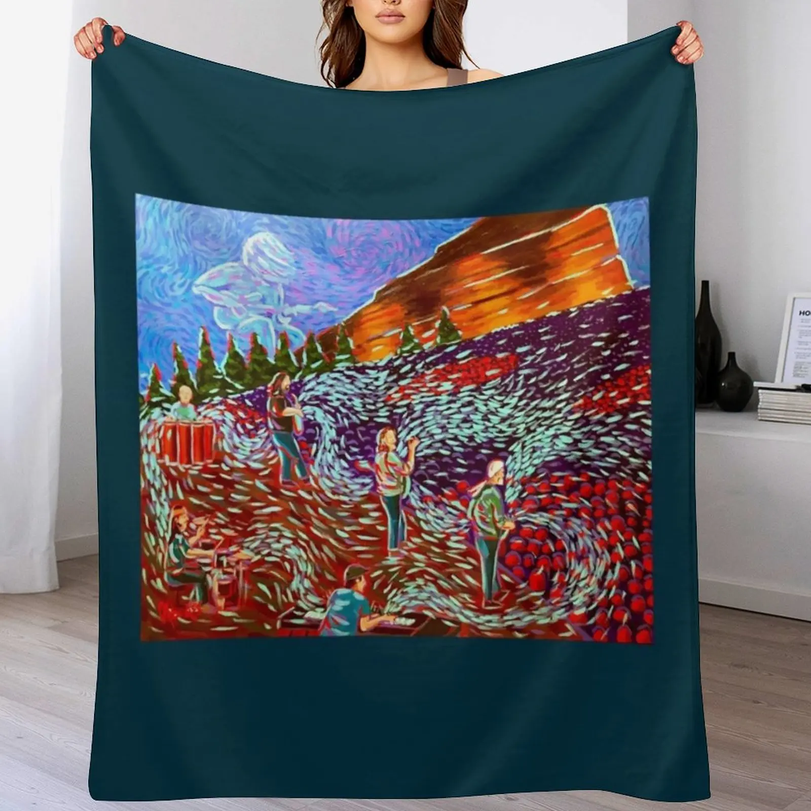 

Widespread Panic at Red Rocks Premium Throw Blanket Warm Comfortable Blanket Gift for Parents Friends