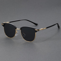 Fashionable Sunglasses European and American Metal Small Square Round Korean Version Korean Version Glasses Retro Square Sunglas