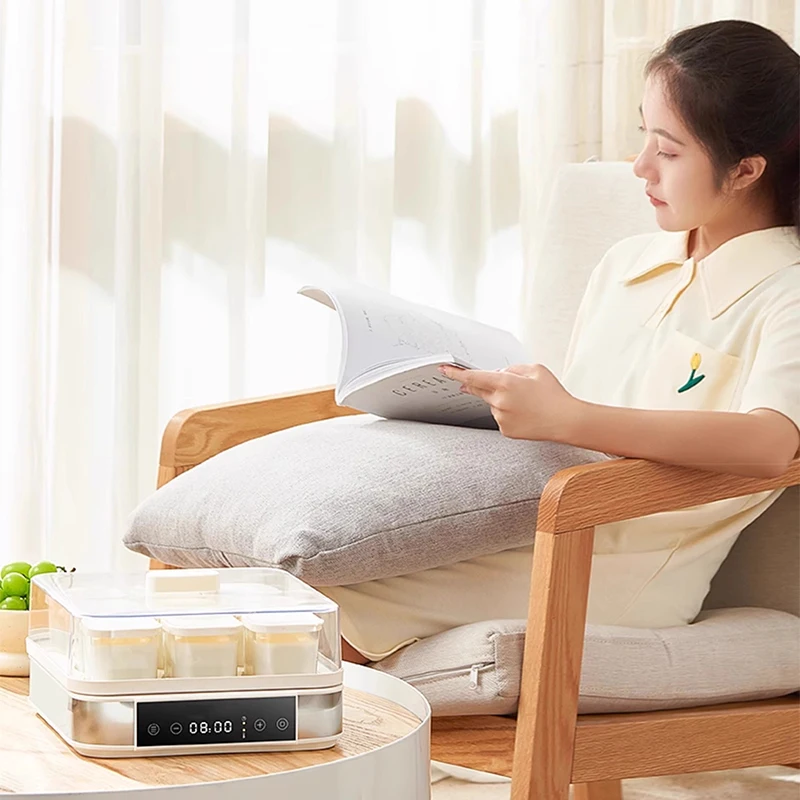 Домашняя машина для йогурта, бытовая маленькая полностью автоматическая многофункциональная машина для разделения чашек натто, машина для рисового вина, ферментация