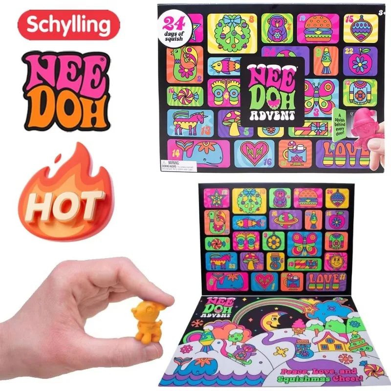 Needoh 2026 New Christmas Countdown Calendar Treasure Hunt New Year Surprise blind box Toy Party and Holiday Gifts
