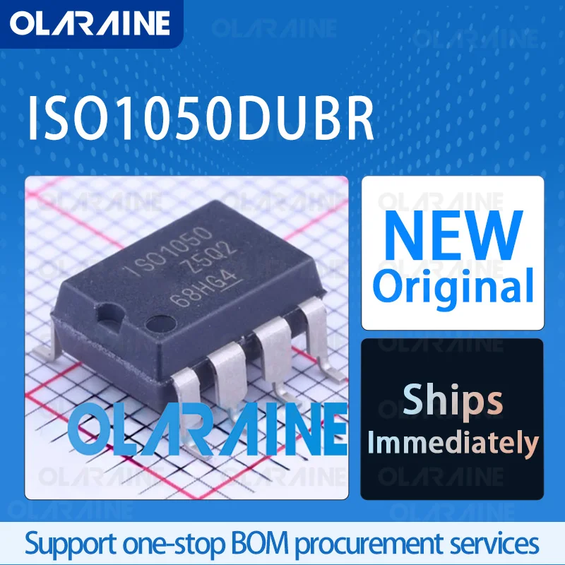 5/10/100Pcs ISO1050DUBR SOP-8 original ic chip Digital isolators RoHS 1 Channel Data rate 1 Mb/s Voltage - 5.5 V
