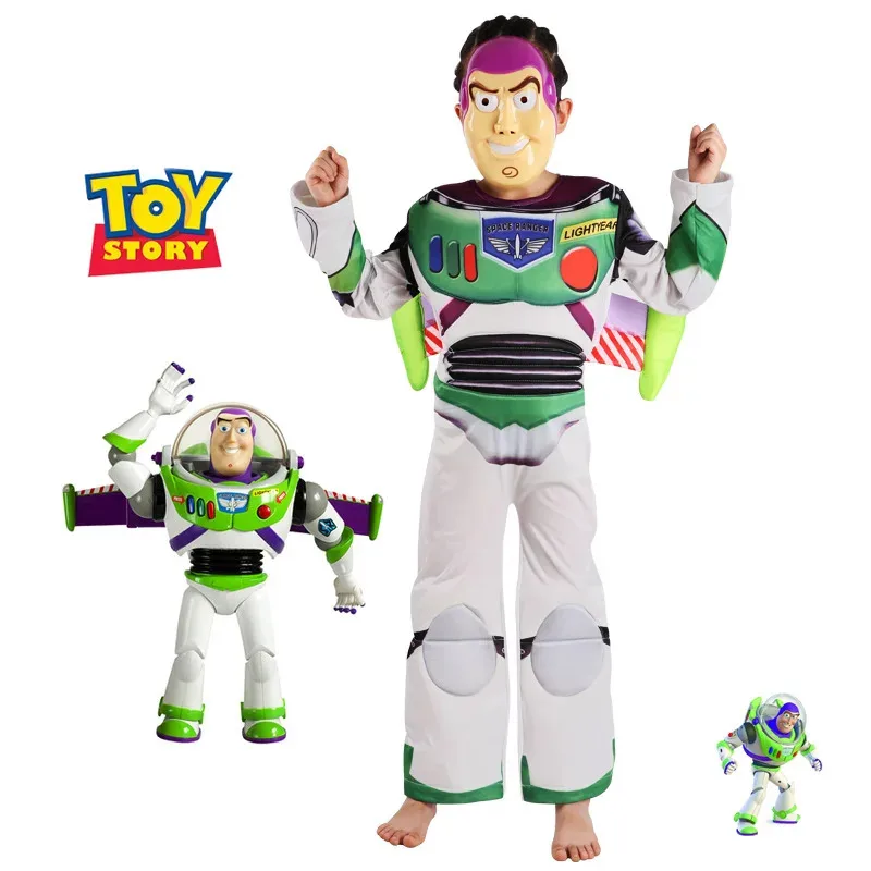 

Hot-selling Children's Buzz Lightyear Cosplay Costume Jumpsuit Role-play Performance Costume Mask Halloween Performance Dress-up