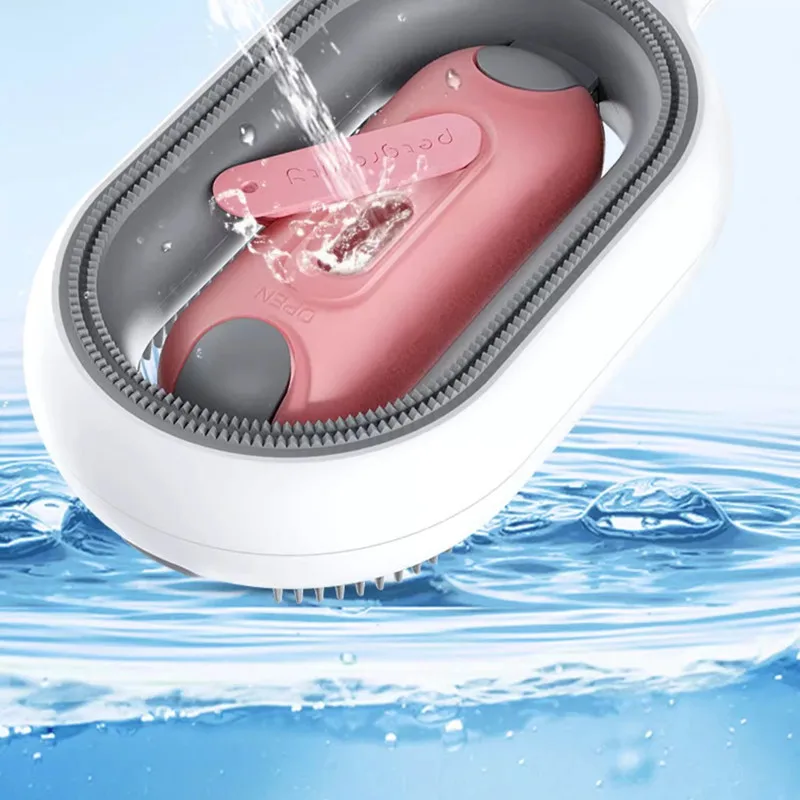 Cat Pet Cleaning Comb Cat and Dog Hair Removal Brush Cleaning Pet Grooming Brush Water Injection Massage Pet Supplies