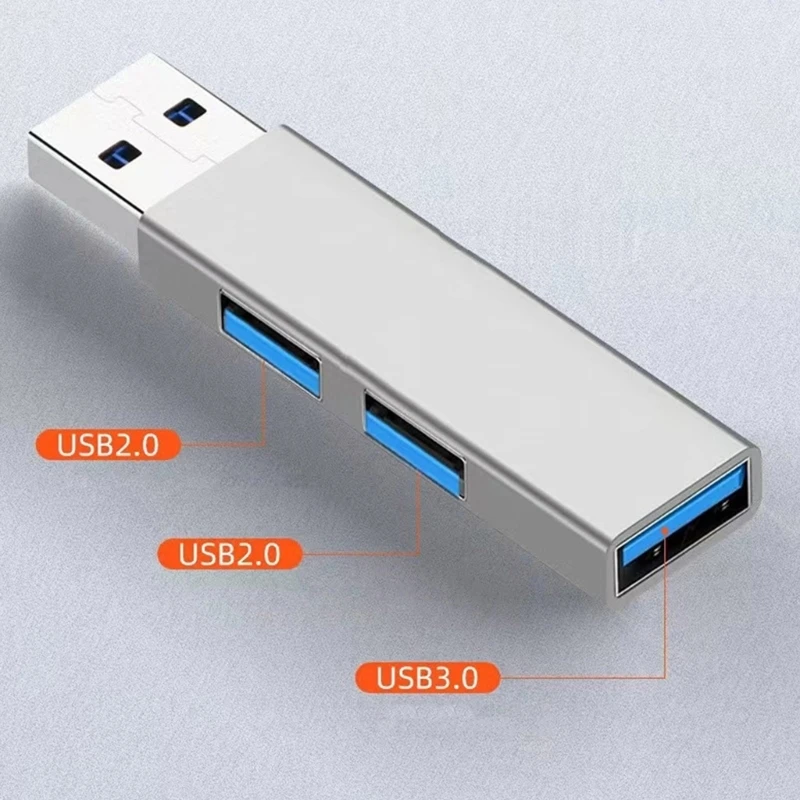 M17B Эффективный концентратор USB 3 порта, концентратор USB3.0 для передачи данных 5 Гбит/с, USB2.0, 480 Мбит/с