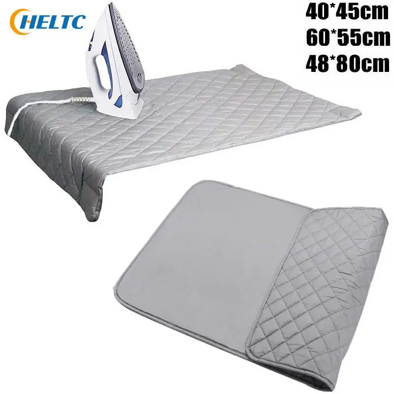 Ironing Mat Compact Portable Ironing Mat Ironing Board Travel Dryer Washer Iron Anywhere 40*45cm/60*55cm/48*80cm Silver-plated