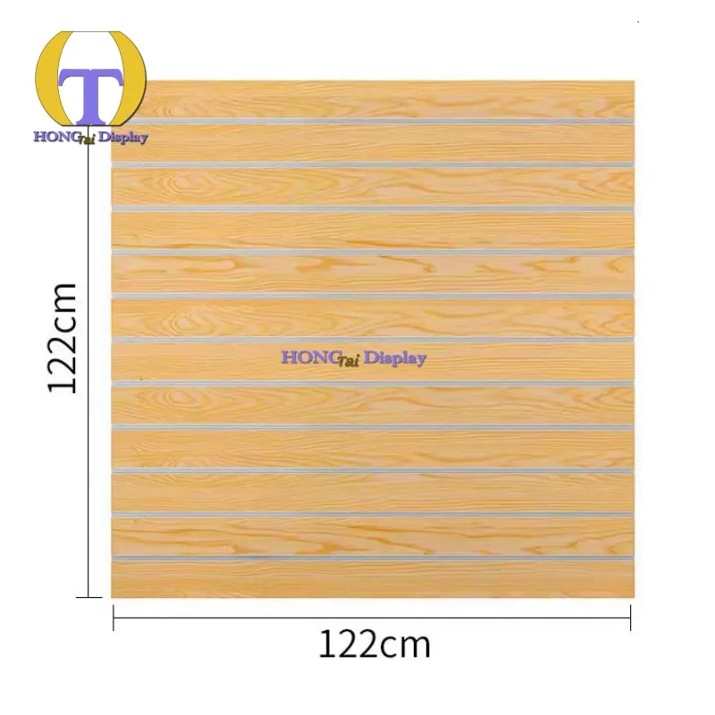 

Custom.Factory Direct 4*4ft Slat Wall Board High Quality Fibreboards for Retail Shop Display