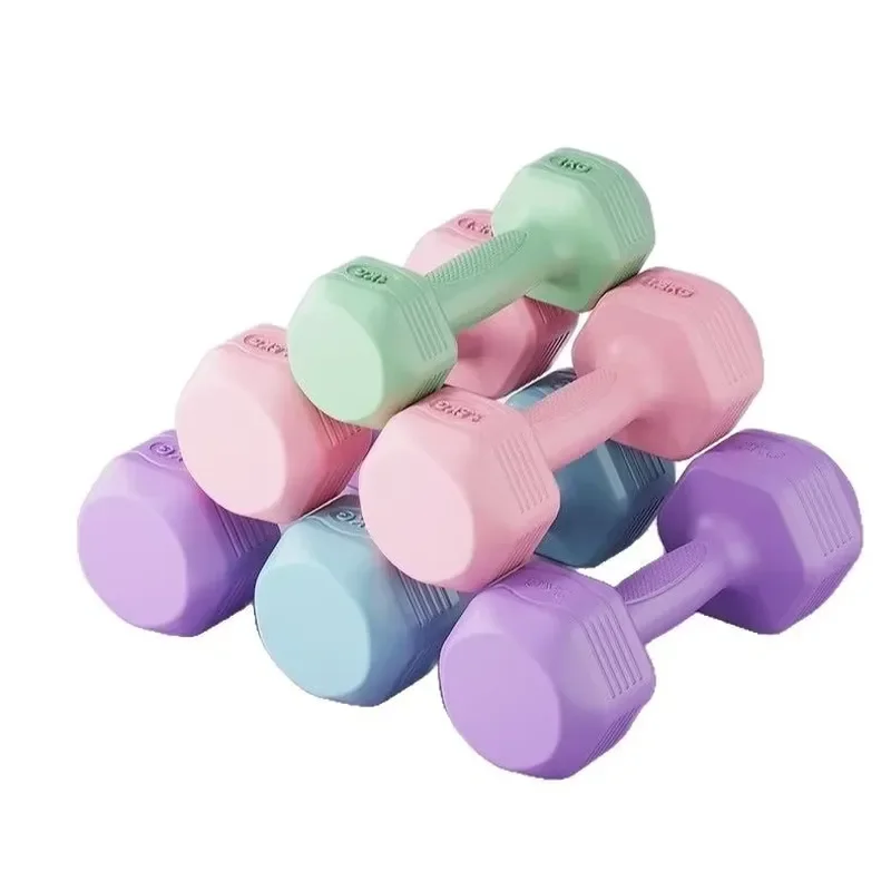 Hexagonal Cement Dumbbell Set Anti Slip Anti Roll Home Gym Strength Training Fitness Equipment Durable Weight Lifting