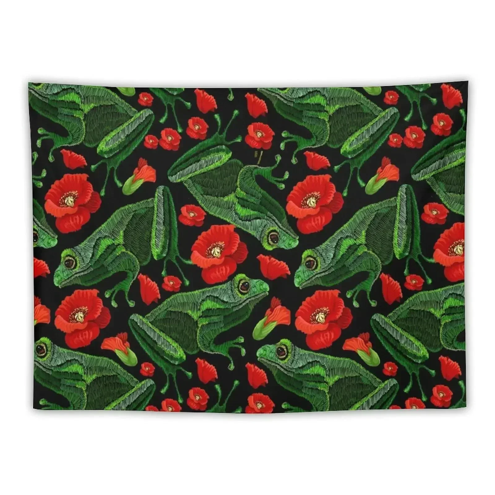 

frog pattern Tapestry Aesthetic Room Decors Bedroom Decor Tapestry