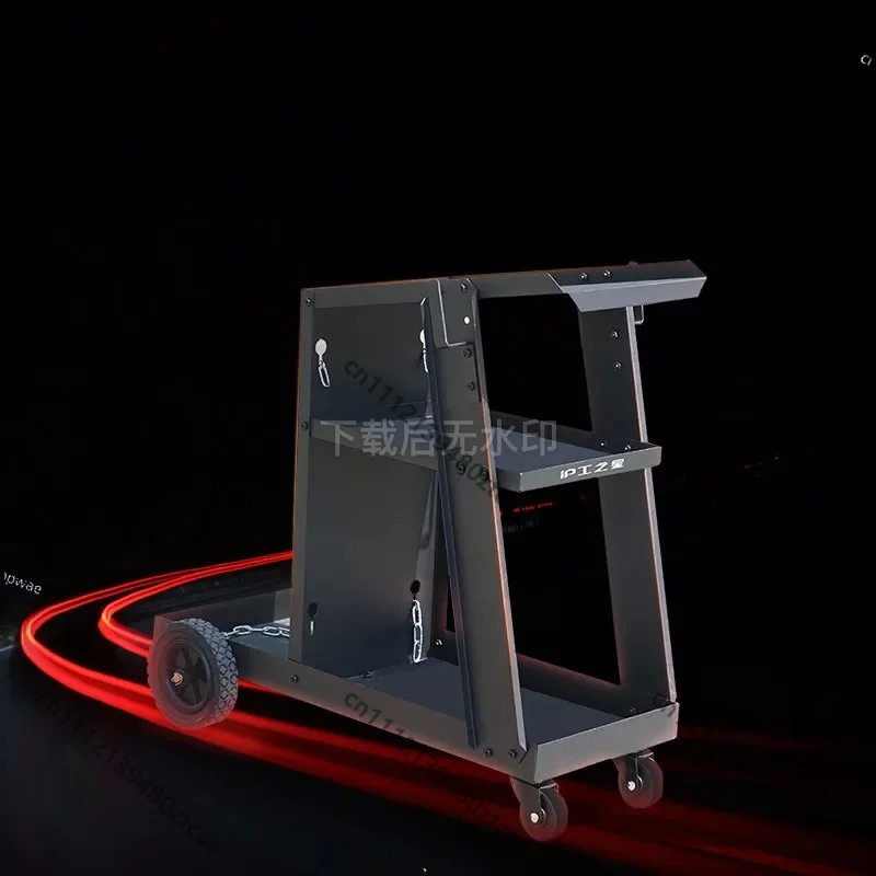 Multifunctional Welding Machine Tool Cart Trolley, Mobile Storage Shelf Organizer for Auto Repair and Workshop Use